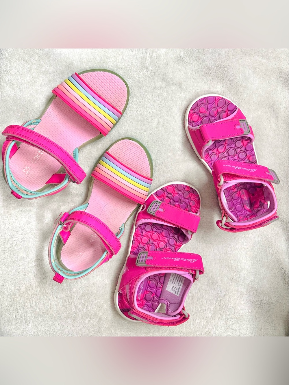 Lot Girls Sandals Size 12 Pink Color Eddie Bauer, Carters
